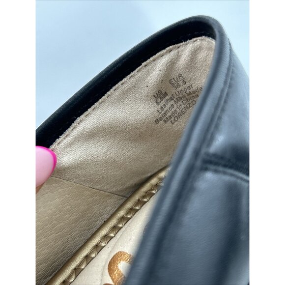 Sam Edelman Black Loafers Slip‎ On Leather LORENZO Womes 6.5 - Picture 7 of 7